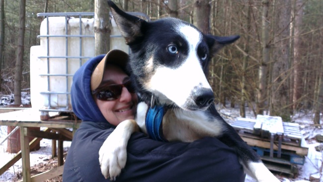 Dog and Owner Pocono Mountains