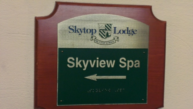 The spa sign Pocono Mountains