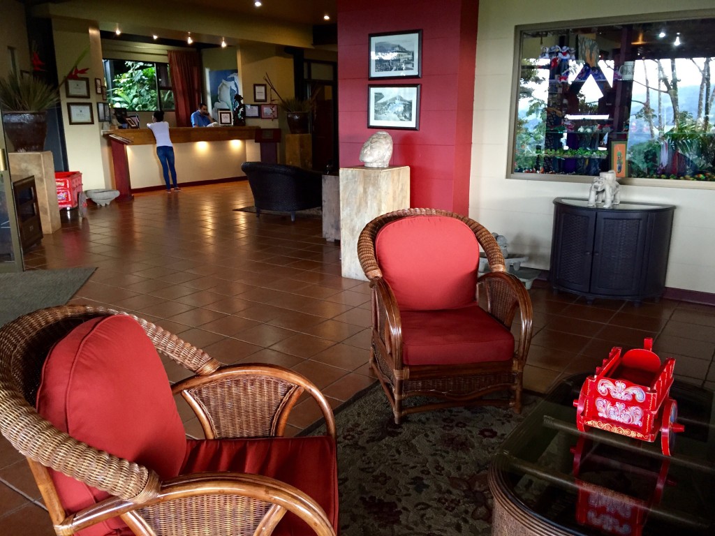 hotel lobby at arenal kioro resort