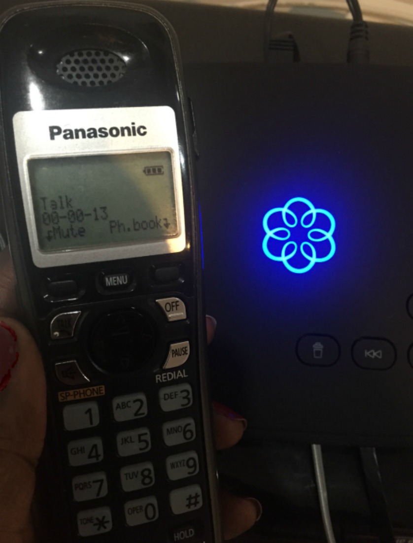 Ooma base and my home phone