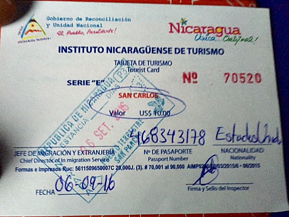 nicaragua travel agency visa