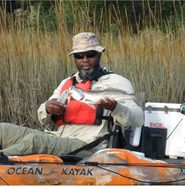 Bro Kayak Fishing in Charleston